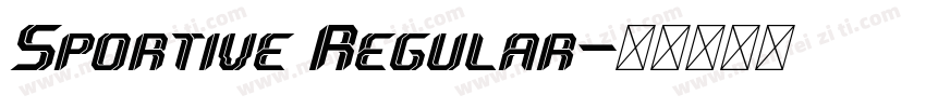Sportive Regular字体转换